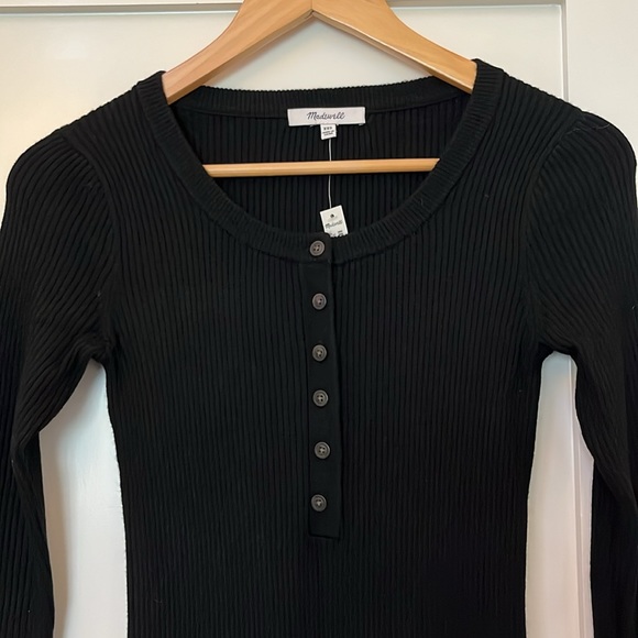 Henley Sweater Midi Dress - Picture 3 of 8